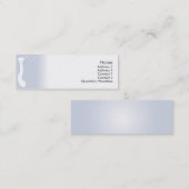 細い青いタイ- スキニー名刺 (正面/裏面)