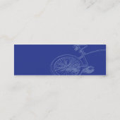 細い青いバイク- スキニー名刺 (裏面)