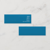 細い青い波- スキニー名刺 (正面/裏面)