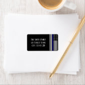 細い青い線のフラグ ラベル (インサイチュ)