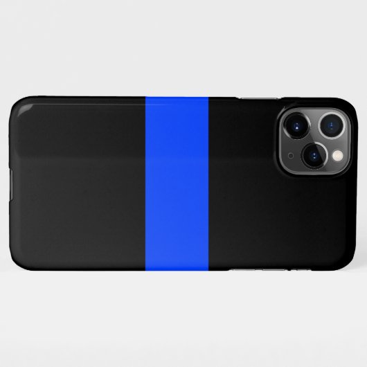 細い青い線のApple iPhone 11 Pro 11pro maxケース iPhoneケース (裏面横)