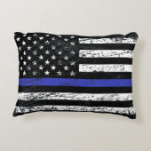 細い青い線 アクセントクッション (裏面)