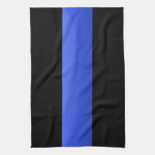 細い青い線 キッチンタオル (縦)