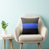 細い青い線 クッション (椅子)