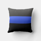 細い青い線 クッション (裏面)