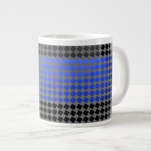 細い青い線 ジャンボコーヒーマグカップ
