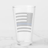 細い青い線 タンブラーグラス (裏面)