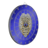 細い青い線 ダーツボード (正面左)