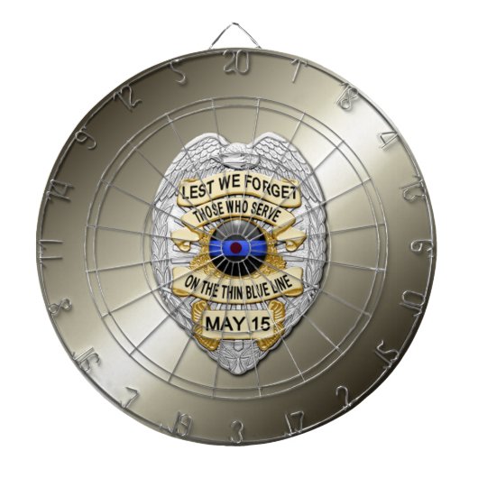 細い青い線 ダーツボード (正面)