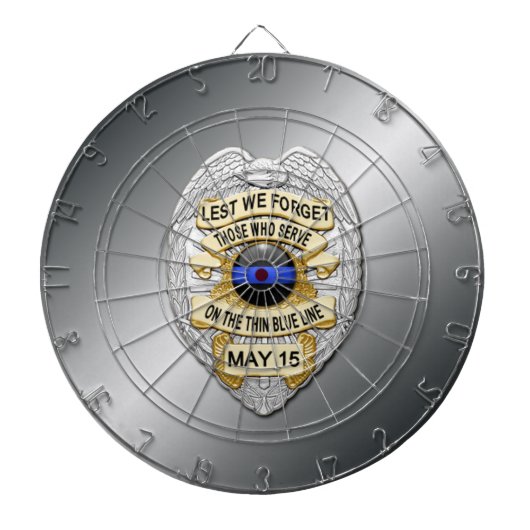 細い青い線 ダーツボード (正面)