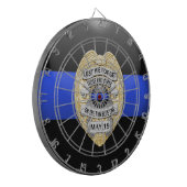 細い青い線 ダーツボード (正面左)