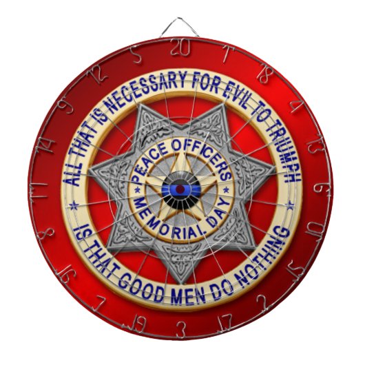 細い青い線 ダーツボード (正面)