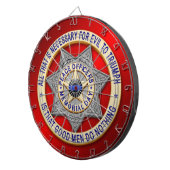 細い青い線 ダーツボード (正面右)