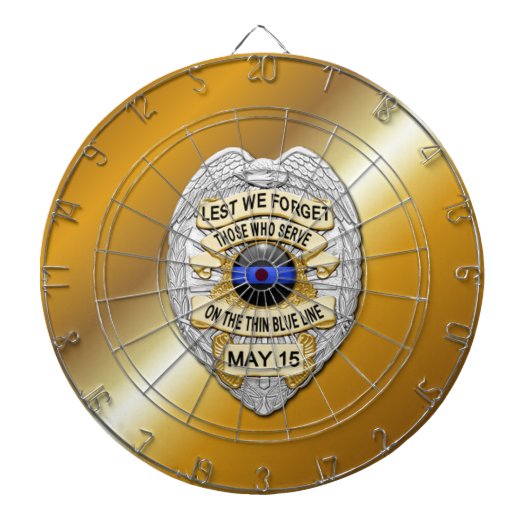 細い青い線 ダーツボード (正面)