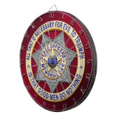 細い青い線 ダーツボード (正面右)