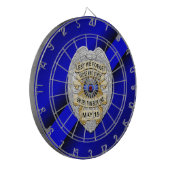 細い青い線 ダーツボード (正面左)