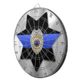 細い青い線 ダーツボード (正面右)