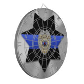 細い青い線 ダーツボード (正面左)