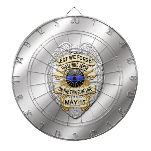 細い青い線 ダーツボード (正面)