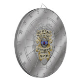 細い青い線 ダーツボード (正面左)