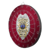 細い青い線 ダーツボード (正面右)