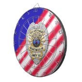 細い青い線 ダーツボード (正面右)