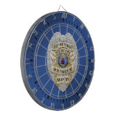 細い青い線 ダーツボード (正面左)