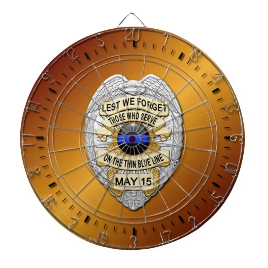 細い青い線 ダーツボード (正面)