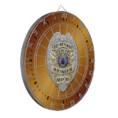 細い青い線 ダーツボード (正面左)