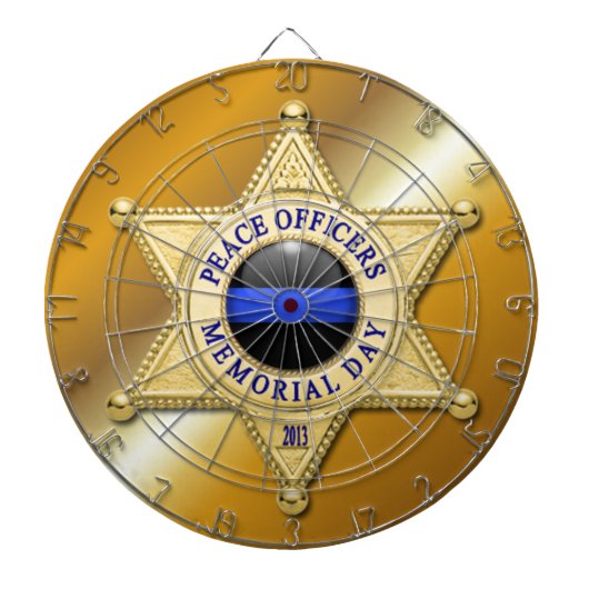 細い青い線 ダーツボード (正面)