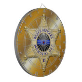 細い青い線 ダーツボード (正面左)