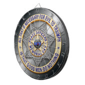 細い青い線 ダーツボード (正面右)