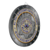 細い青い線 ダーツボード (正面左)