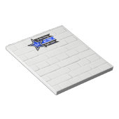 細い青い線… ノートパッド (アングル)