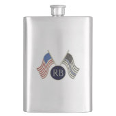 細い青い線 フラスク (正面)