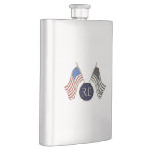 細い青い線 フラスク (右)