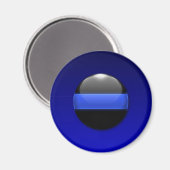 細い青い線 マグネット (正面/裏面)