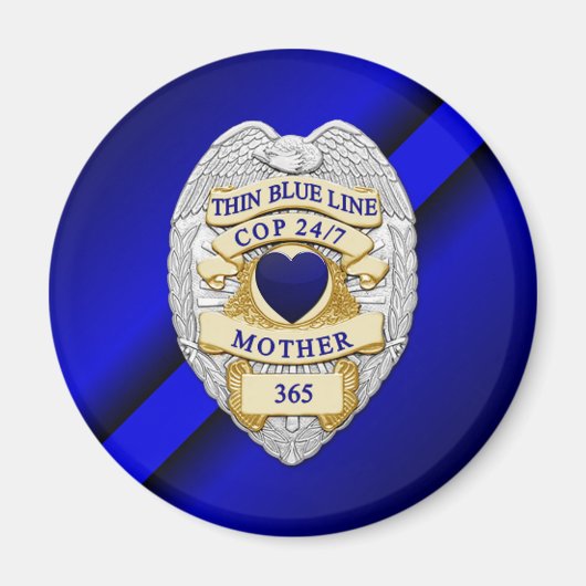 細い青い線 マグネット (正面)