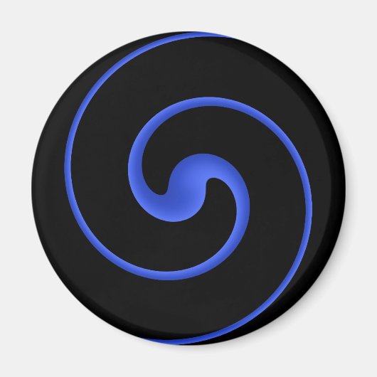 細い青い線 マグネット (正面)