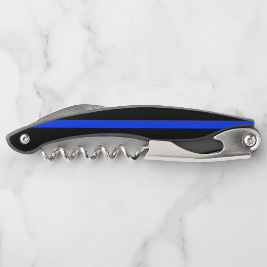 細い青い線|名前をカスタムするサービスマン ソムリエナイフ (裏面)