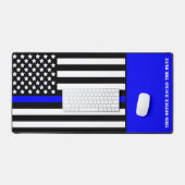 [細い青い線]青い警察に戻る デスクマット (キーボード&マウス)