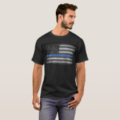 細い青い線 Tシャツ (正面フル)