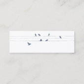 細い青い鳥- スキニー名刺 (裏面)