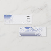 細い青い（ばちゃばちゃ）跳ねる- スキニー名刺 (正面/裏面)