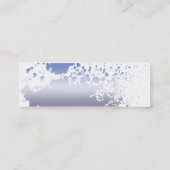 細い青い（ばちゃばちゃ）跳ねる- スキニー名刺 (裏面)