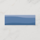 細い青の波- スキニー名刺 (裏面)