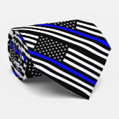 細い青の線フラグ(統一された州) ネクタイ (ロール)