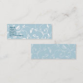 細い青の葉- スキニー名刺 (正面/裏面)