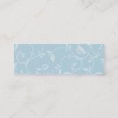 細い青の葉- スキニー名刺 (裏面)