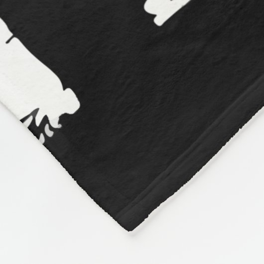 細い青パーソナライズされた線警察旗 フリースブランケット (角)